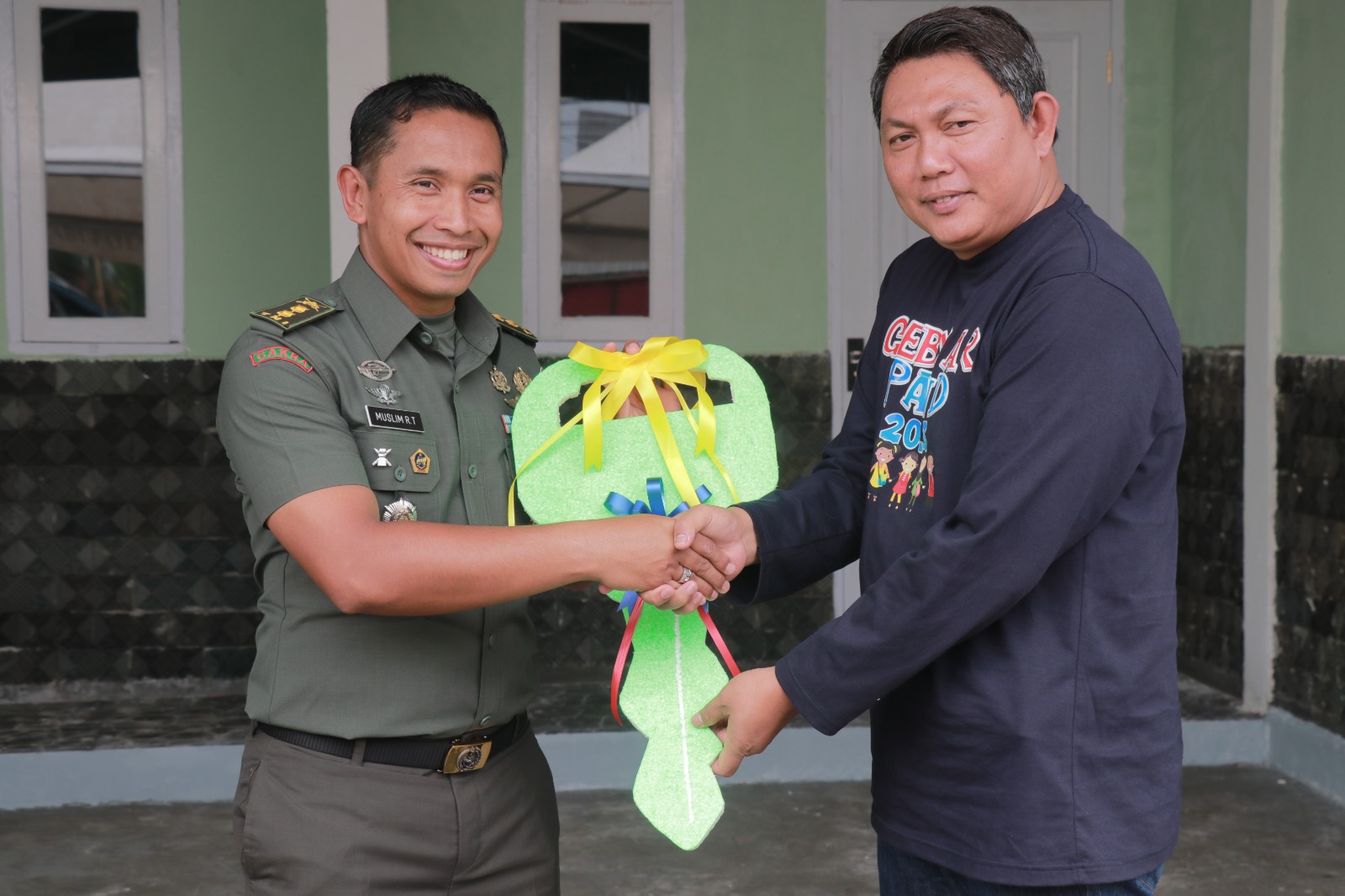 Wakil Bupati Tanjab Barat Hadiri Peresmian Rumah Dinas Asrama Kodim 0419/Tanjab